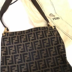 Authentic Fendi Fabric Shoulder bag.